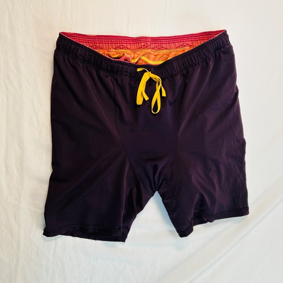 The North Face Shorts Men Medium Purple FlashDry Mesh Lined Outdoors Running - Picture 11 of 11